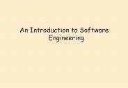 An Introduction to Software Engineering