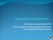 KONSEP DASAR IMUNODEFISIENSI