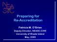 Preparing for Re-Accreditation PowerPoint PPT Presentation