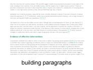 building paragraphs