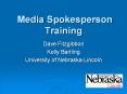 Media Spokesperson Training PowerPoint PPT Presentation