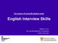 The Careers Powered By English series English Interview Skills PowerPoint PPT Presentation