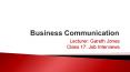 Business Communication PowerPoint PPT Presentation