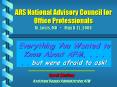ARS National Advisory Council for Office Professionals St. Louis, MO  ~  May 8-12, 2006 PowerPoint PPT Presentation