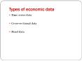 Types of economic data PowerPoint PPT Presentation
