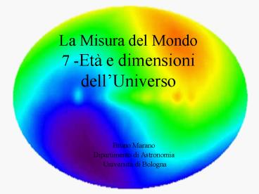 La Misura del Mondo 7 -Et