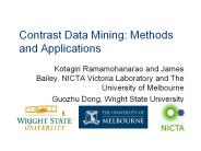 Contrast Data Mining: Methods and Applications
