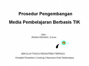 Prosedur Pengembangan