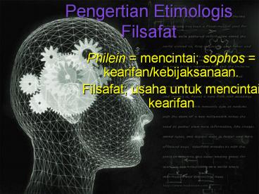 Pengertian Etimologis Filsafat