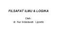 FILSAFAT ILMU PowerPoint PPT Presentation