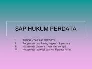 SAP HUKUM PERDATA