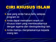 CIRI KHUSUS ISLAM