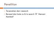 Penelitian