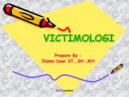 VICTIMOLOGI