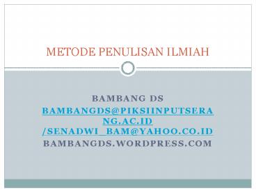 BAMBANG DS