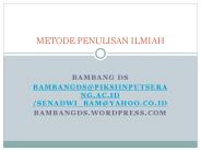 BAMBANG DS