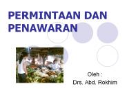 PERMINTAAN DAN PENAWARAN