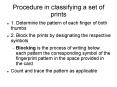 Procedure in classifying a set of prints PowerPoint PPT Presentation