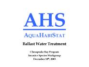 Ballast Water Treatment