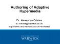 Authoring of Adaptive Hypermedia PowerPoint PPT Presentation