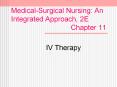 Medical-Surgical Nursing: An Integrated Approach, 2E                Chapter 11 PowerPoint PPT Presentation