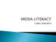 MEDIA LITERACY PowerPoint PPT Presentation