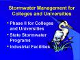 Stormwater Management for Colleges and Universities PowerPoint PPT Presentation