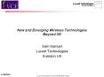 New and Emerging Wireless Technologies Beyond 3G PowerPoint PPT Presentation