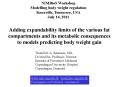 Adding expandability limits of the various fat compartments and its metabolic consequences to models predicting body weight gain PowerPoint PPT Presentation