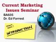 Current Marketing Issues Seminar PowerPoint PPT Presentation