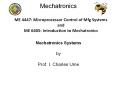 Mechatronics Systems PowerPoint PPT Presentation