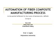 AUTOMATION OF FIBER COMPOSITE MANUFACTURING PROCESS