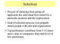 Selection PowerPoint PPT Presentation