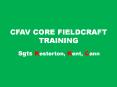 CFAV CORE FIELDCRAFT TRAINING PowerPoint PPT Presentation
