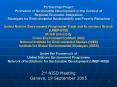 Partnership Project Promotion of Sustainable Development in the Context of Regional Economic Integration   PowerPoint PPT Presentation