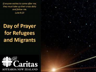 Day of Prayer for Refugees and Migrants