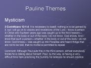 Pauline Themes