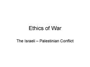 Ethics of War