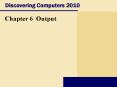 Discovering Computers 2010 PowerPoint PPT Presentation