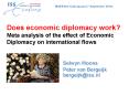 Does economic diplomacy work? Meta analysis of the effect of Economic Diplomacy on international flows PowerPoint PPT Presentation