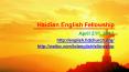 Haidian English Fellowship PowerPoint PPT Presentation