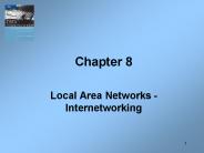 Local Area Networks - Internetworking