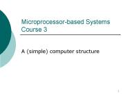 Microprocessor-based Systems Course 3