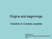 Origins and beginnings