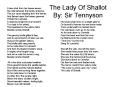 The Lady Of Shallot By: Sir Tennyson PowerPoint PPT Presentation