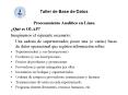 Taller de Base de Datos PowerPoint PPT Presentation