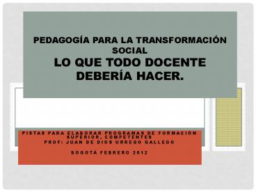 Pistas para elaborar programas de formaci