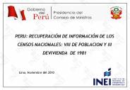 PERU: RECUPERACI