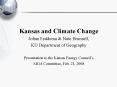 Kansas and Climate Change PowerPoint PPT Presentation