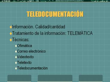 TELEDOCUMENTACI